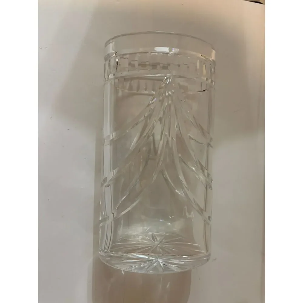 Waterford Crystal overture Oval Cut glass vase